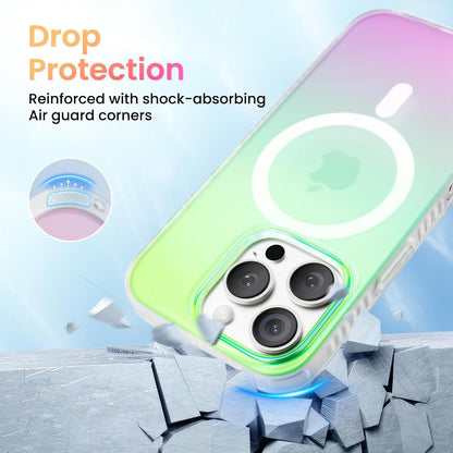 iPhone 16 Pro Hülle Magsafe kompatibel Fluoreszierender Farbverlauf