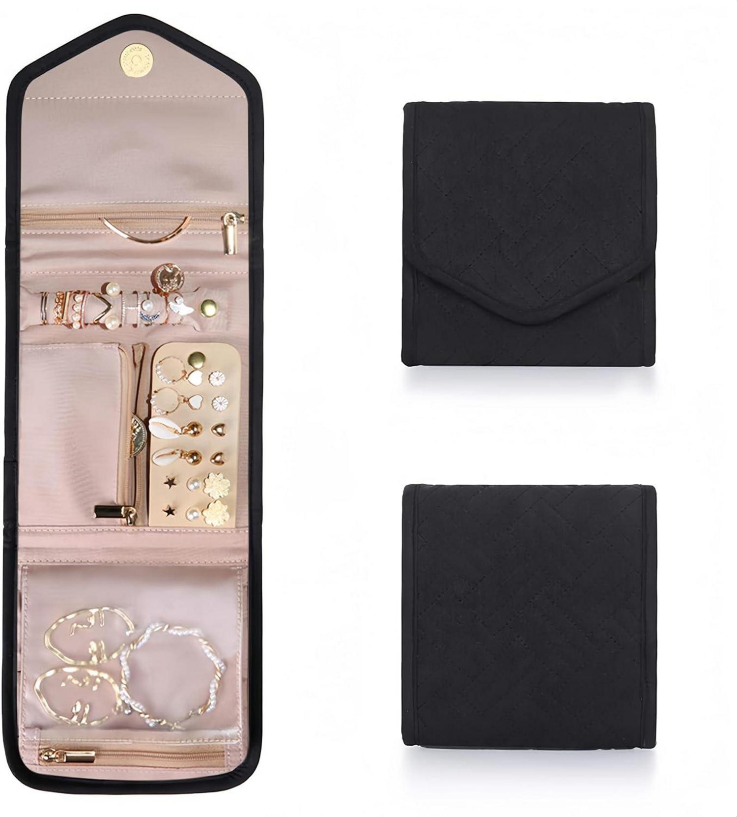 Schmuck Organizer Tasche für Reise Schmuckaufbewahrung Uhren Ohrring