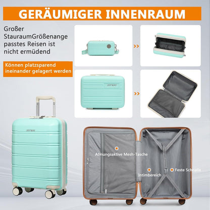 Hartschalen-Kofferset 5tlg mit TSA-Schloss & 4 Rollen