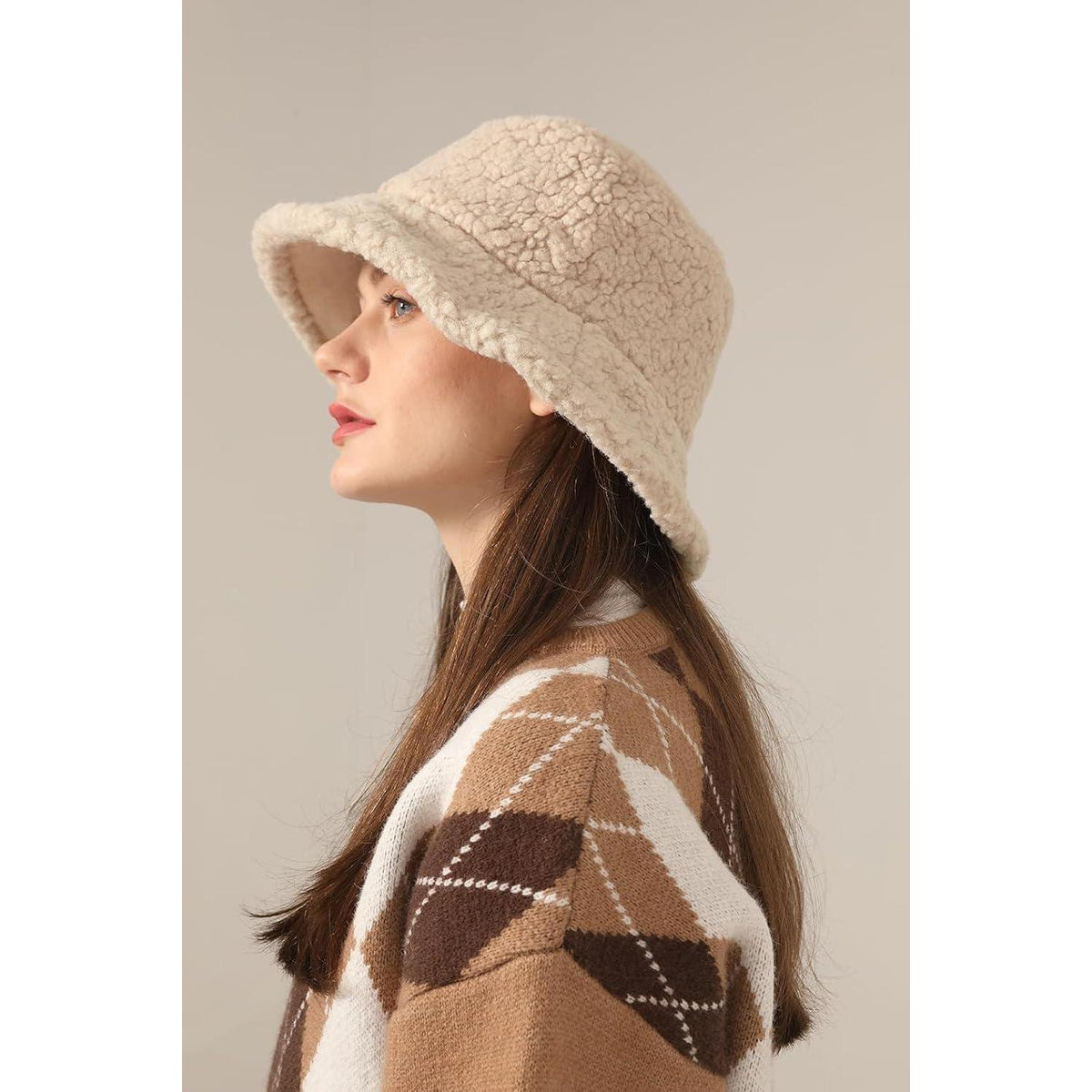 Reversibler Fischerhut Damen - Warm & Flauschig für Winter & Outdoor