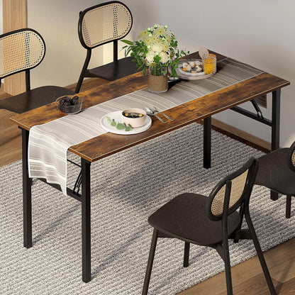 Klapptisch Schreibtisch Holz Vintage-Schwarz 100x60cm