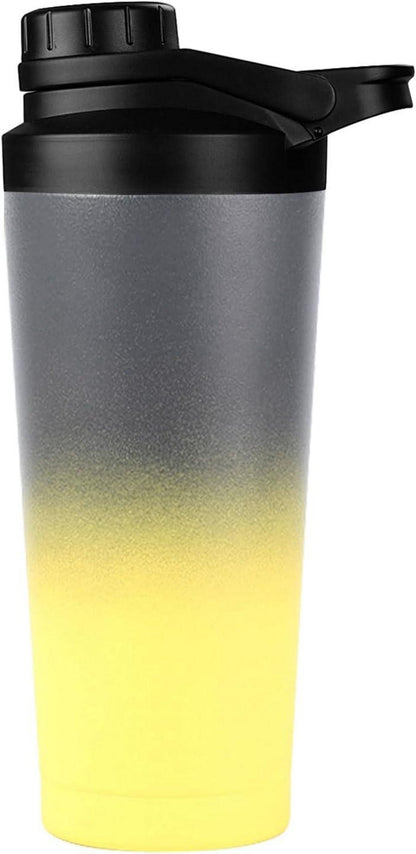 Protein Shaker 750ML Vakuum Isoliert Auslaufsicher mit Sieb