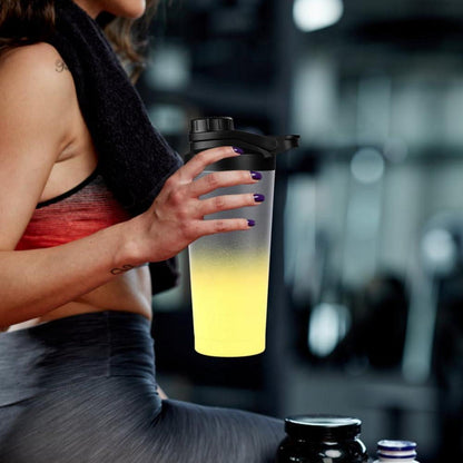 Protein Shaker 750ML Edelstahl Doppelwandig Vakuum Isoliert BPA Frei