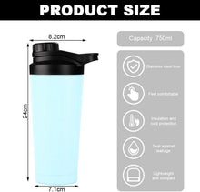 EACHPT Protein Shaker 750ML | Edelstahl Doppelwandig Vakuum