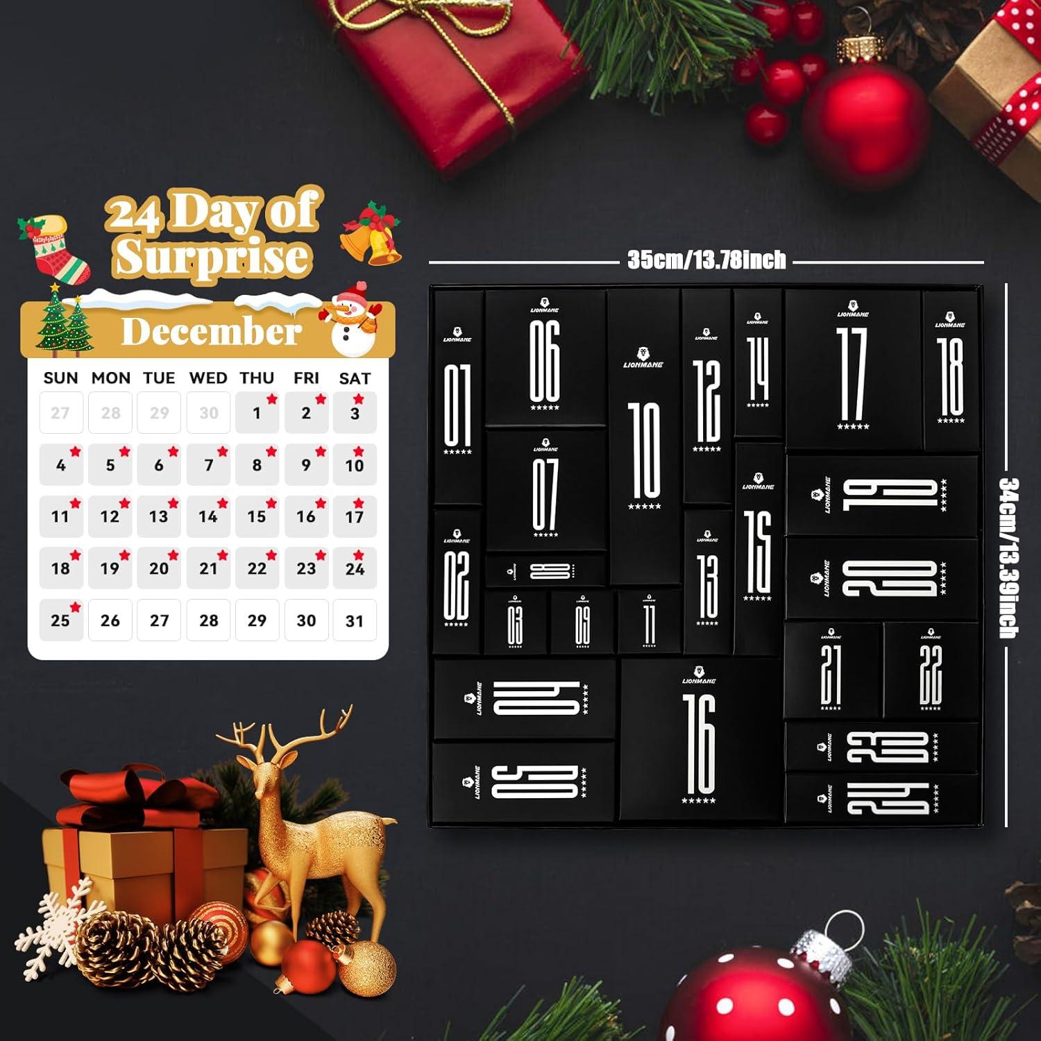 Adventskalender 2024 Männer Lionmane Bartpflege Geschenkset