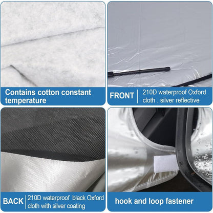 Thermo-Windschutzscheibenabdeckung für Ford Transit Custom 2012-2022