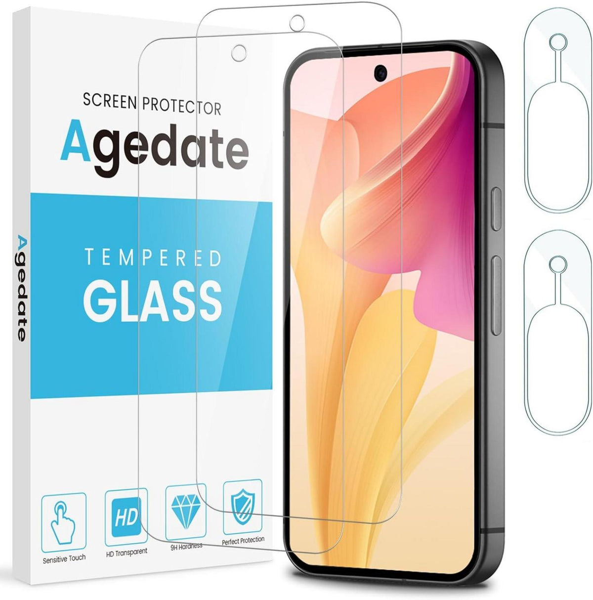 Panzerfolie Google Pixel 9 2+2 Set Display- und Kameraschutz