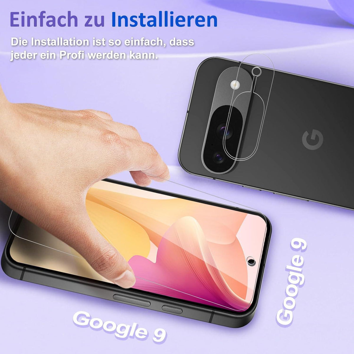 Panzerglas für Google Pixel 9, 9H