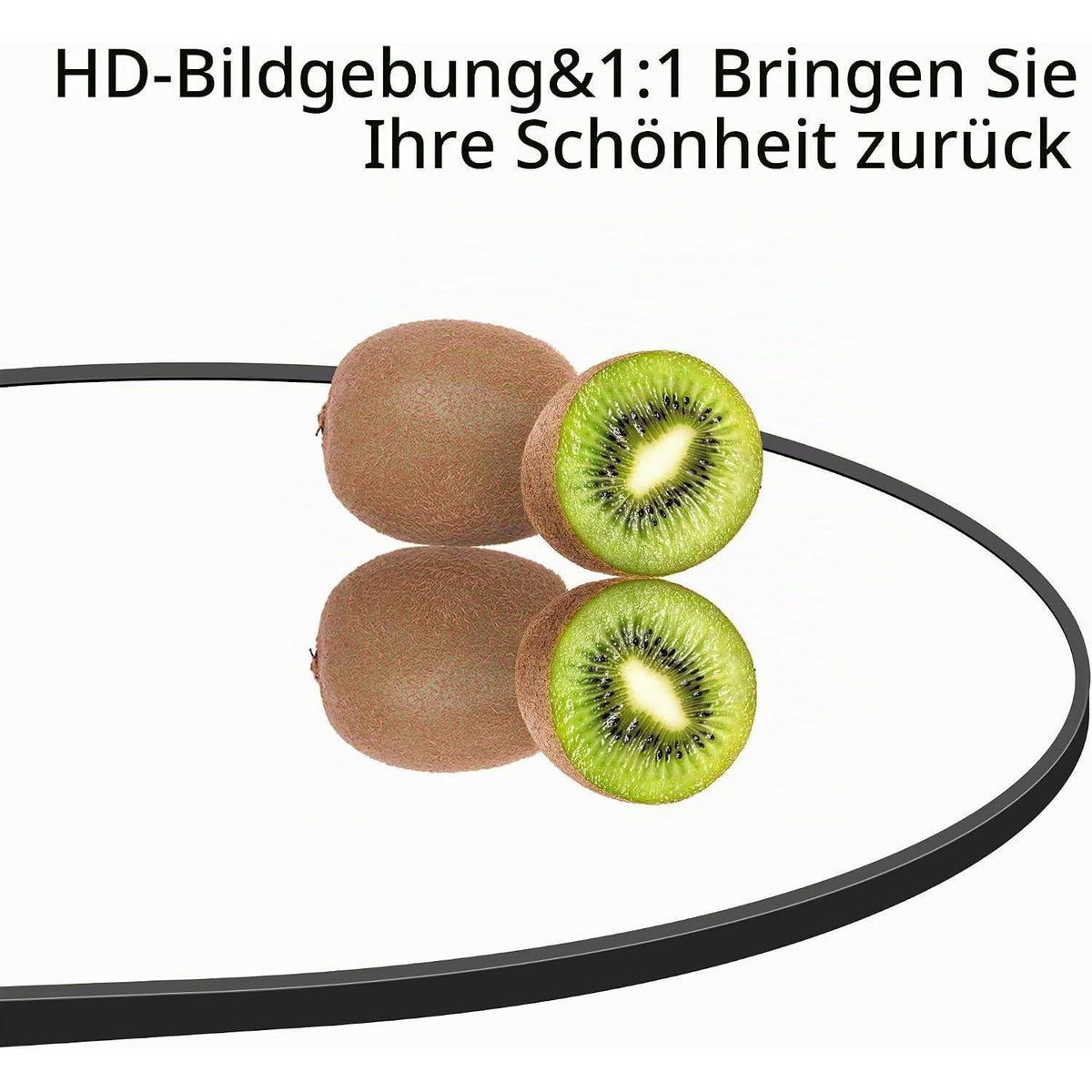 Großer Gewölbter Ganzkörperspiegel mit Aluminiumrahmen – Stehend & Hängend