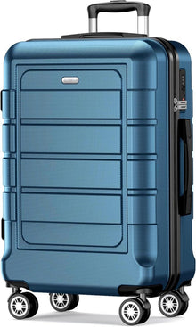 Hartschalenkoffer Leicht 4 Rollen TSA XL Navy Blau 77cm