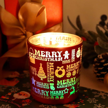 Weihnachtskerze Duftkerze Geschenkbox Zimt-Kürbisöl 150 g