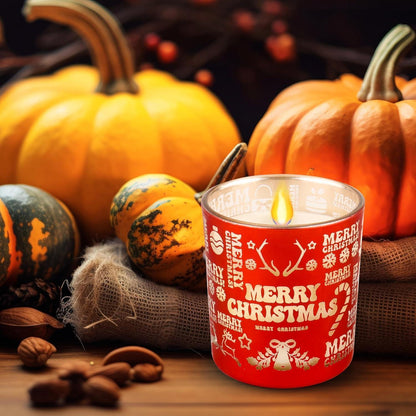 Weihnachtskerze Duftkerze Geschenkbox Zimt-Kürbisöl 150 g