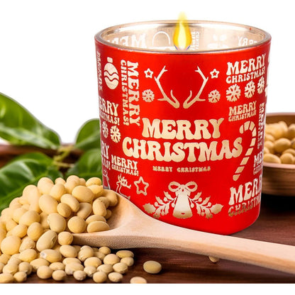 Weihnachtskerze Duftkerze Geschenkbox Zimt-Kürbisöl 150 g
