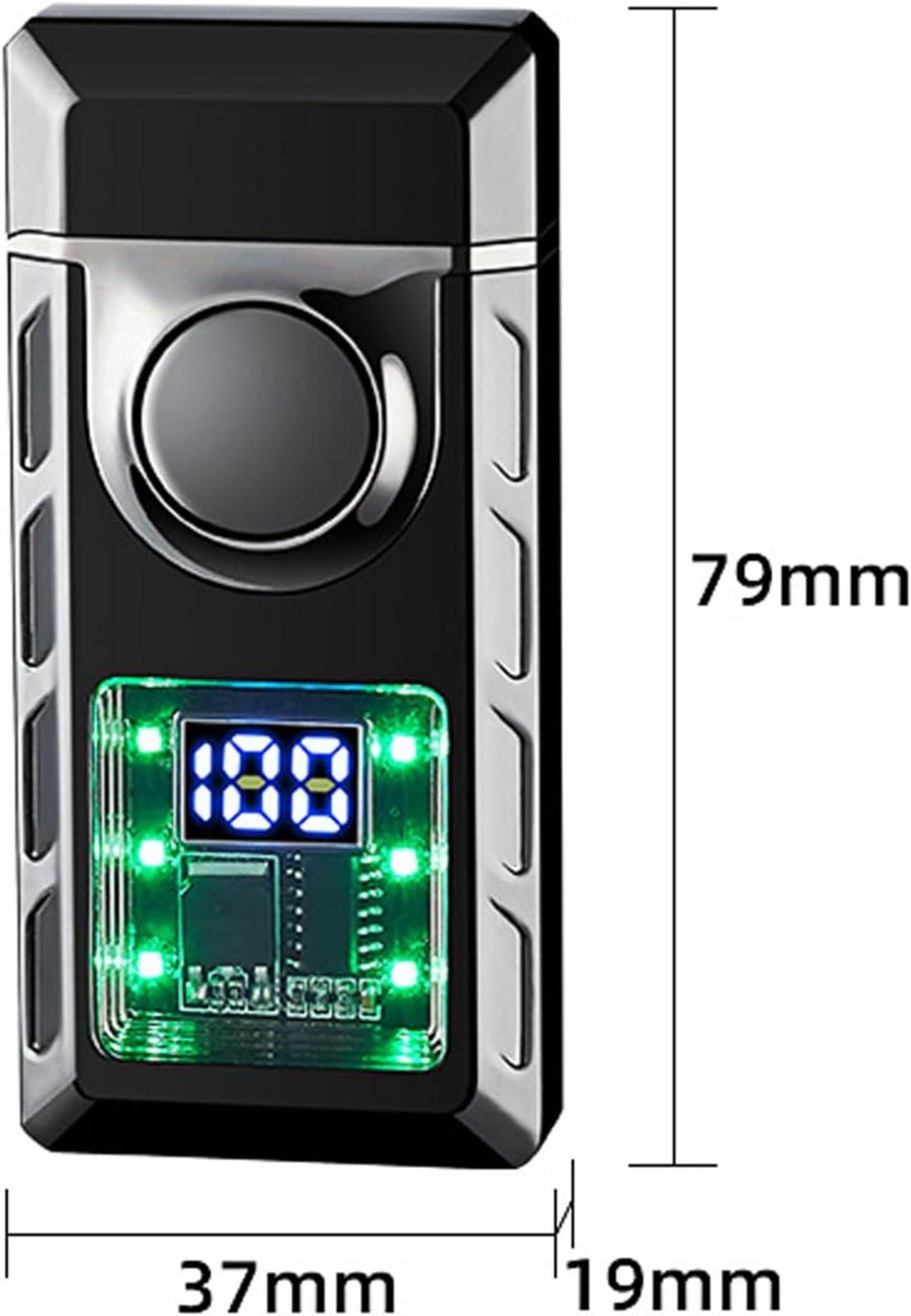 Dual Flame Lighter Colored Lights Jetflamme Einstellbar Flamme