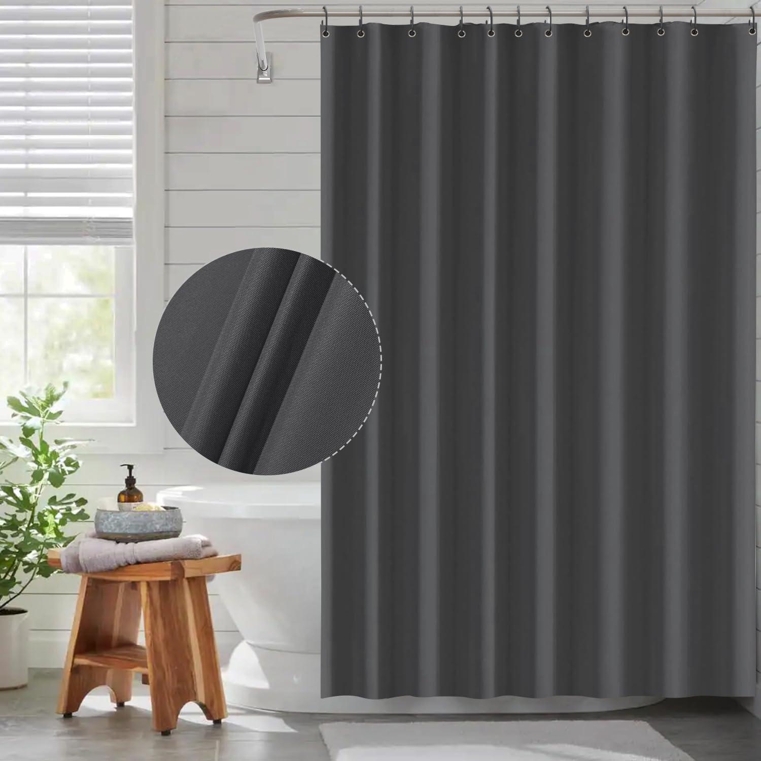 Duschvorhang Dark Grau Anti-Schimmel Wasserdicht 180x180cm