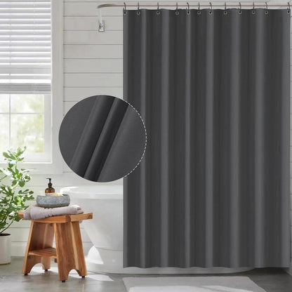 Duschvorhang Dark Grau Anti-Schimmel Wasserdicht 180x180cm