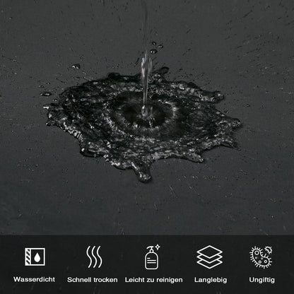 Duschvorhang Dark Grau 180x200 cm Anti-schimmel Wasserdicht