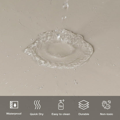 Duschvorhang Beige 180x200 cm Anti-schimmel Wasserdicht Badezimmer