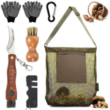 Pilzmesser Set mit Bürste, Lineal & Handschuhen