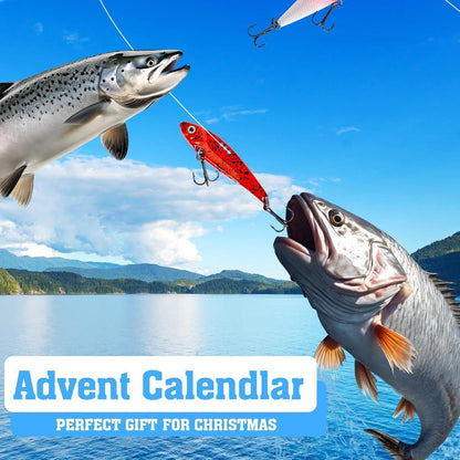 Angeln Adventskalender 2024 - Angelköder Set für Männer