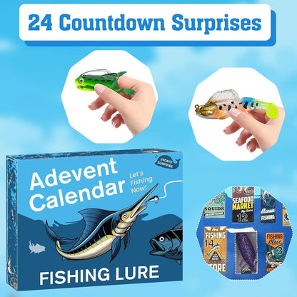Angeln Adventskalender 2024 - Angelköder Set für Männer
