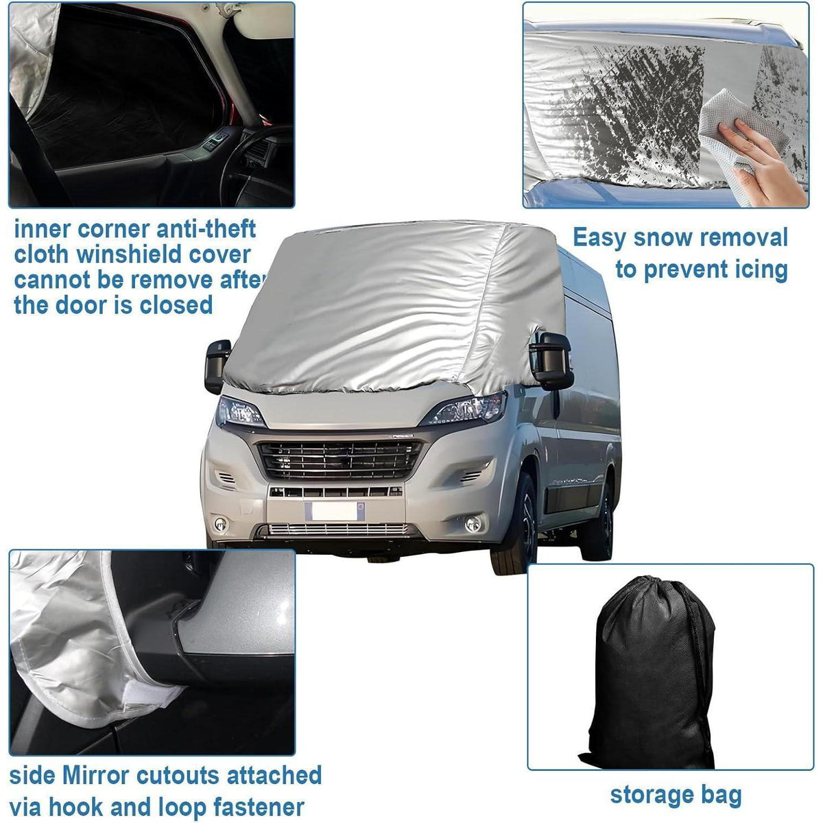 Thermo-Windschutzscheibenabdeckung für FIAT Ducato 2006-2024