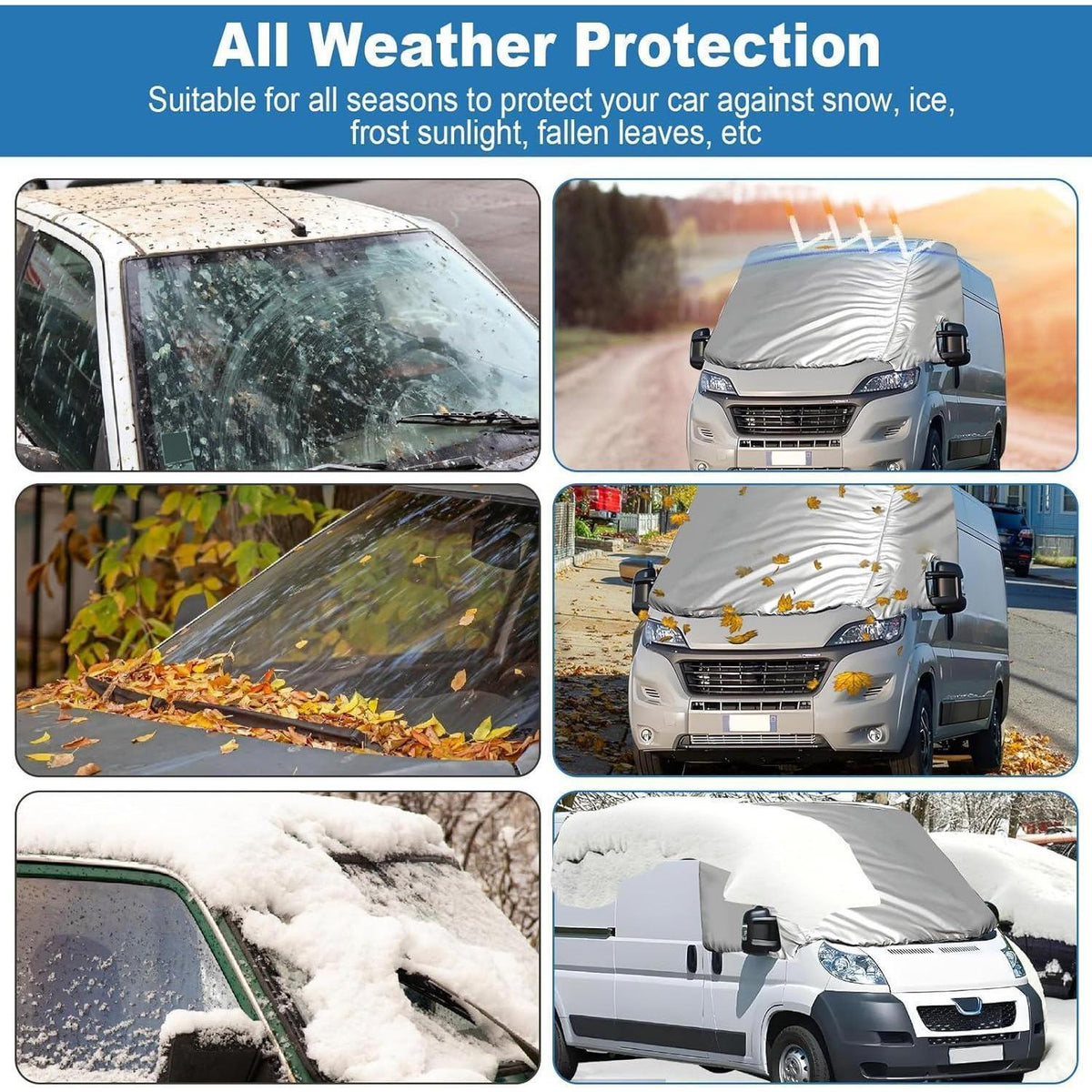 Thermo-Windschutzscheibenabdeckung für FIAT Ducato 2006-2024