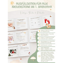 Babyalbum Mein Erstes Jahr – Hochwertiges Erinnerungsbuch