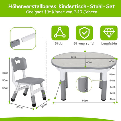 Kindertisch mit Stühlen für