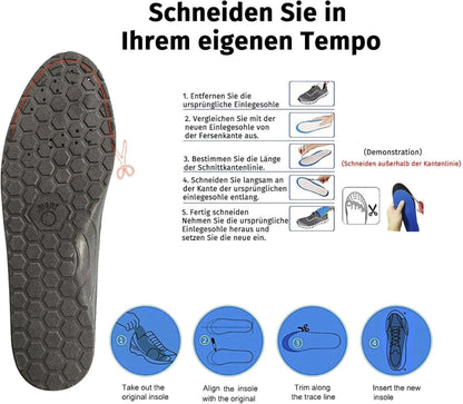 Magnetische Einlegesohlen Akupunktur Massage Schuheinlagen