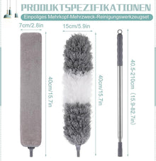 Lvefyti Grau Staubwedel Teleskop 2,1m Waschbar Flach