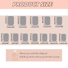 Kabwea 24 Stück Press On Nails Acrylnägel Katzenaugen-Design