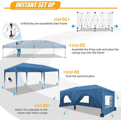 Pop-Up Partyzelt 3x6m – Wasserdicht & Stabil für Events