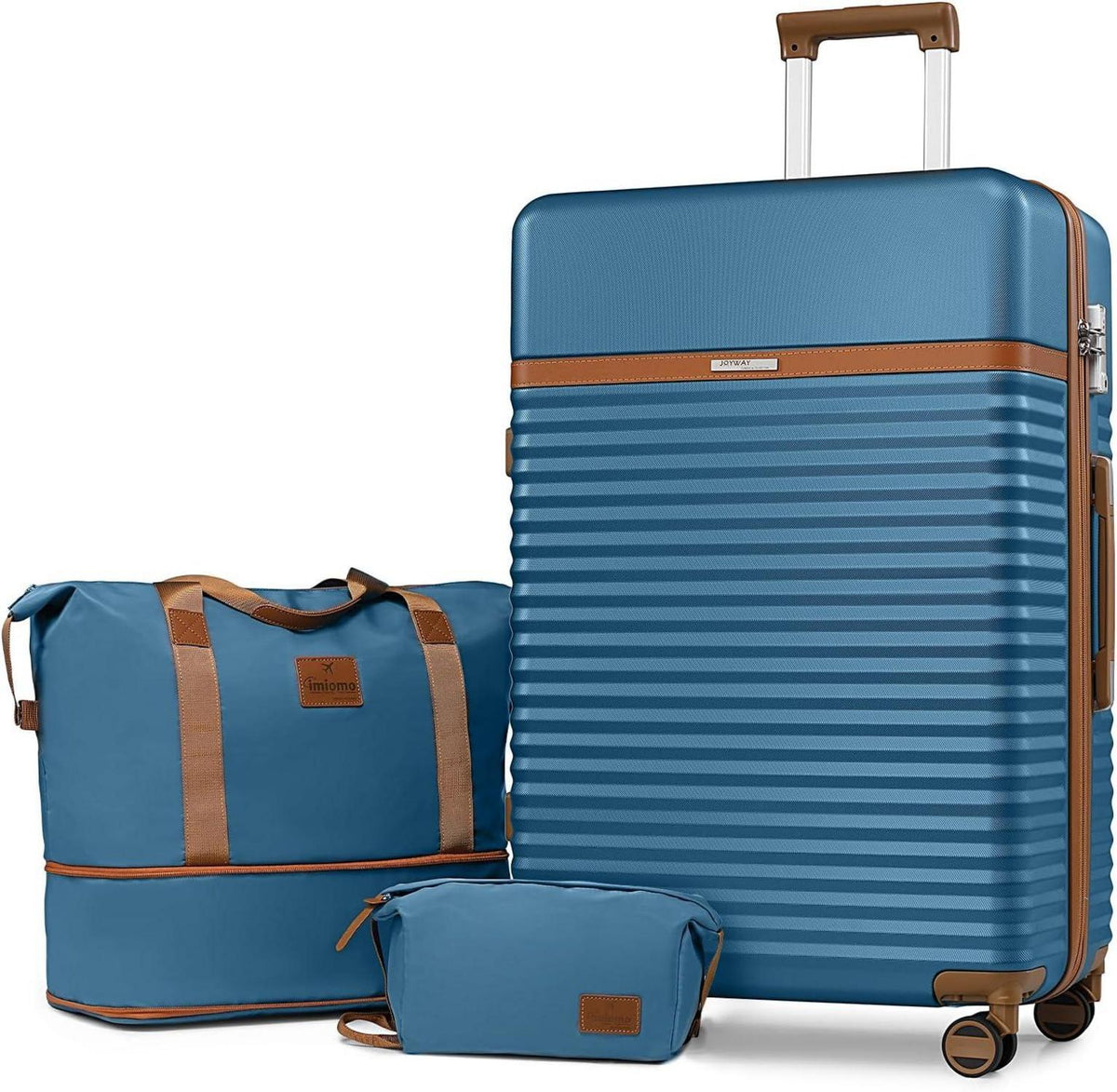 ABS Hartschalen Koffer Set mit 4-Zwillingrollen TSA Schloss XL 76cm