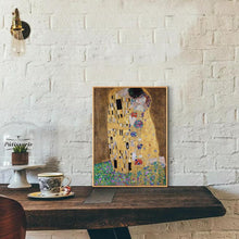 Leinwandbilder Vintage Kuss Gustav Klimt Holzrahmen 30x40cm