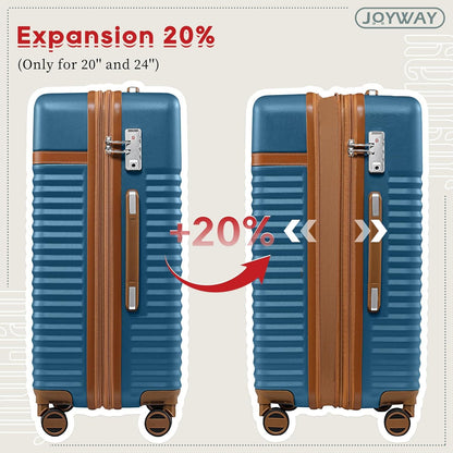 Joyway Kofferset 3-teilig ABS Hartschalen Trolley Blau