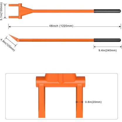 Brecheisen Groß 122cm – Kuhfuß Abrissstange für Paletten & Abbrucharbeiten