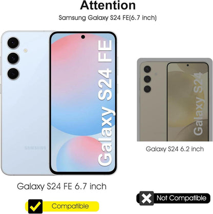 Samsung Galaxy S24 FE Panzer Schutz Glas 6,7 Zoll HD Klar