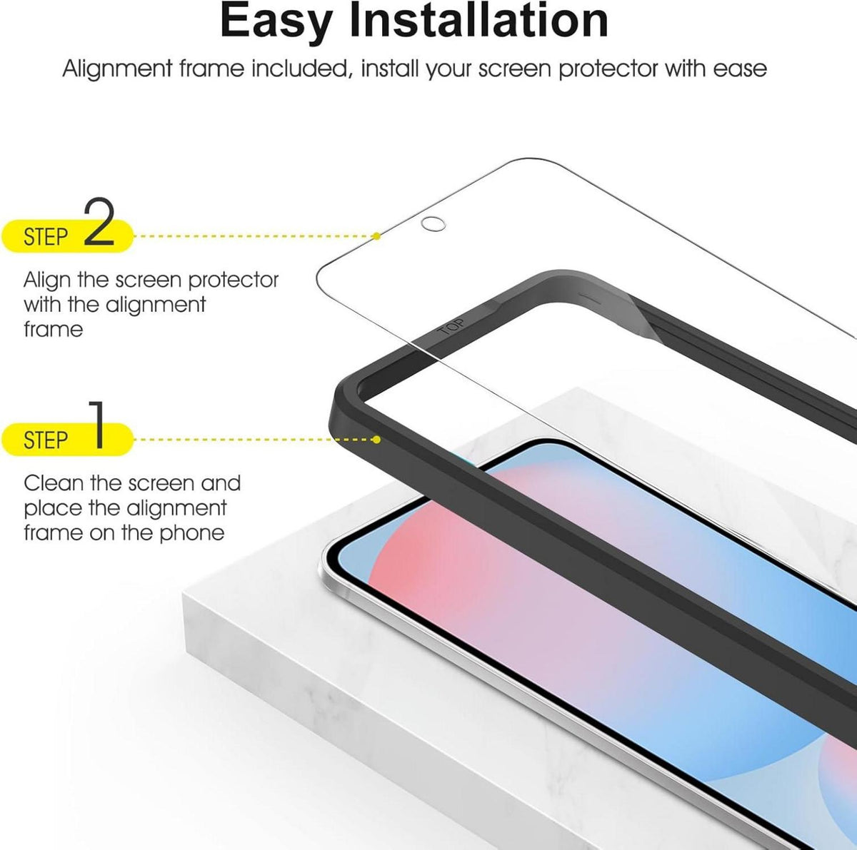 Panzer Schutzglas Samsung S24 FE 6,7 Zoll HD-klar Anti-Kratz & Blasen