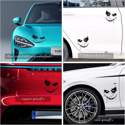 2x Gotham Clown Aufkleber – Wasserdichte Autoaufkleber