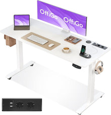 Höhenverstellbarer Schreibtisch Elektrisch 140cm USB Memory-Funktion