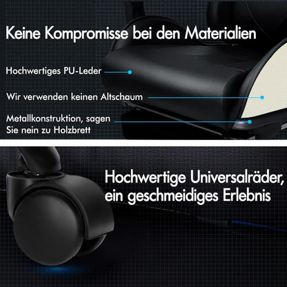Videospielstuhl ALFORDSON ergonomisch Massage Rennstuhl