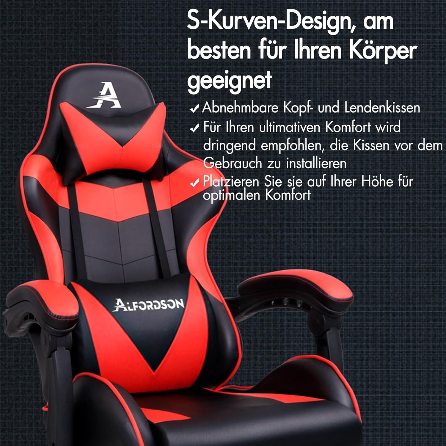 Massage-Gaming-Stuhl 150° Neigung Chefsessel höhenverstellbar