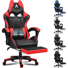 ALFORDSON Bequemer Gaming-Bürostuhl mit Fußstütze und