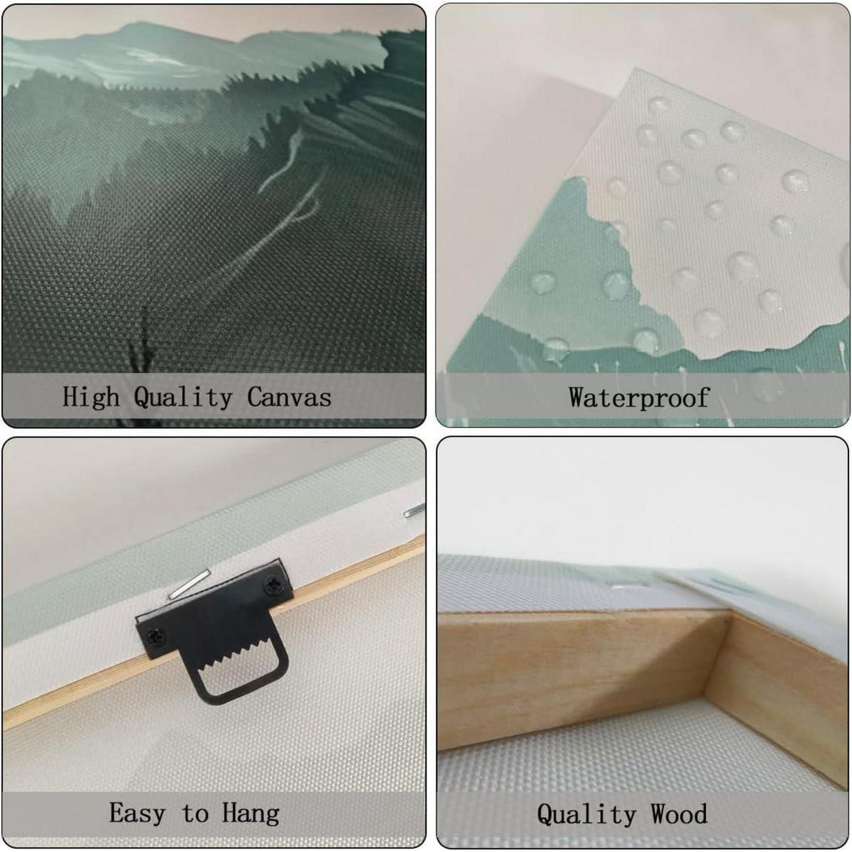3-teiliges Leinwandbild: Wald & Natur, Modernes Wandbild