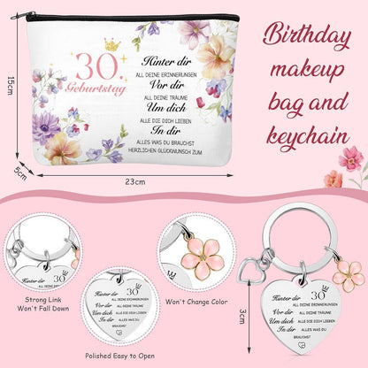 Geburtstagsgeschenk 30 Jahre Frauen Kosmetiktasche Socken