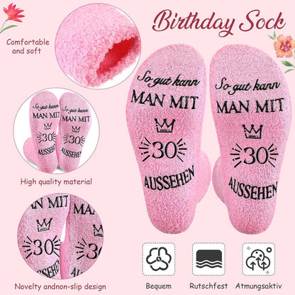 Geburtstagsgeschenk 30 Jahre Frauen Kosmetiktasche Socken