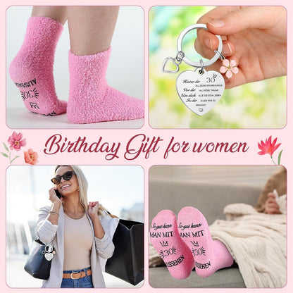Geburtstagsgeschenk 30 Jahre Frauen Kosmetiktasche Socken