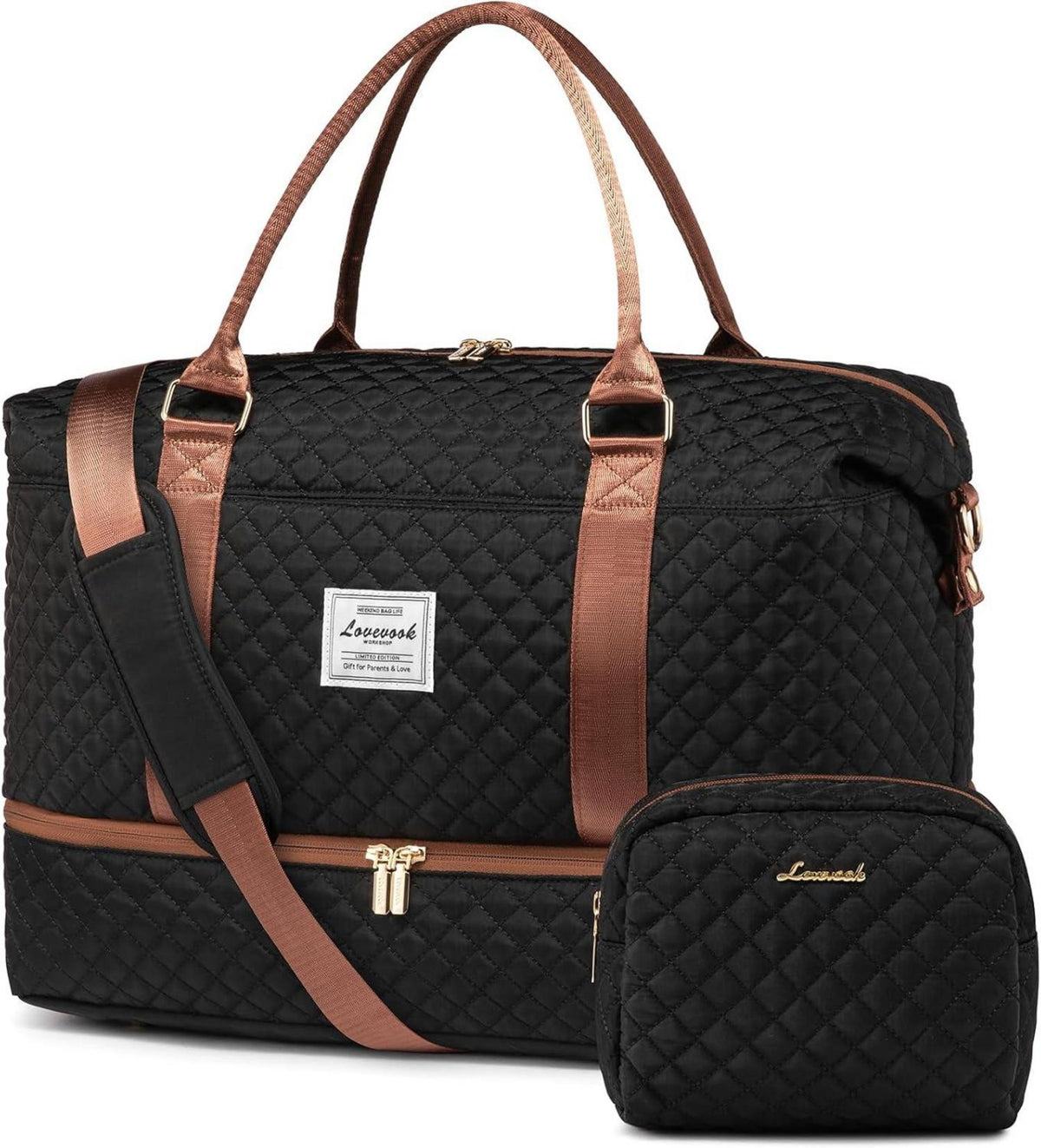 Reisetasche Damen Sporttasche Groß mit Schuhfach Nassfach