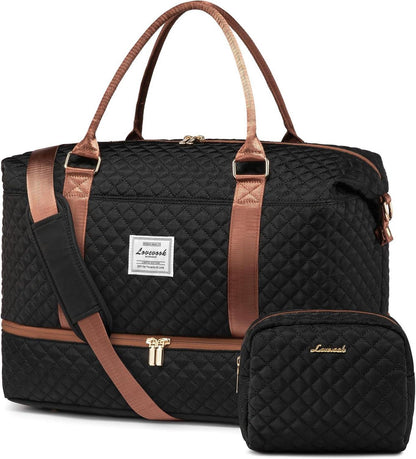 Reisetasche Damen Sporttasche Groß mit Schuhfach Nassfach